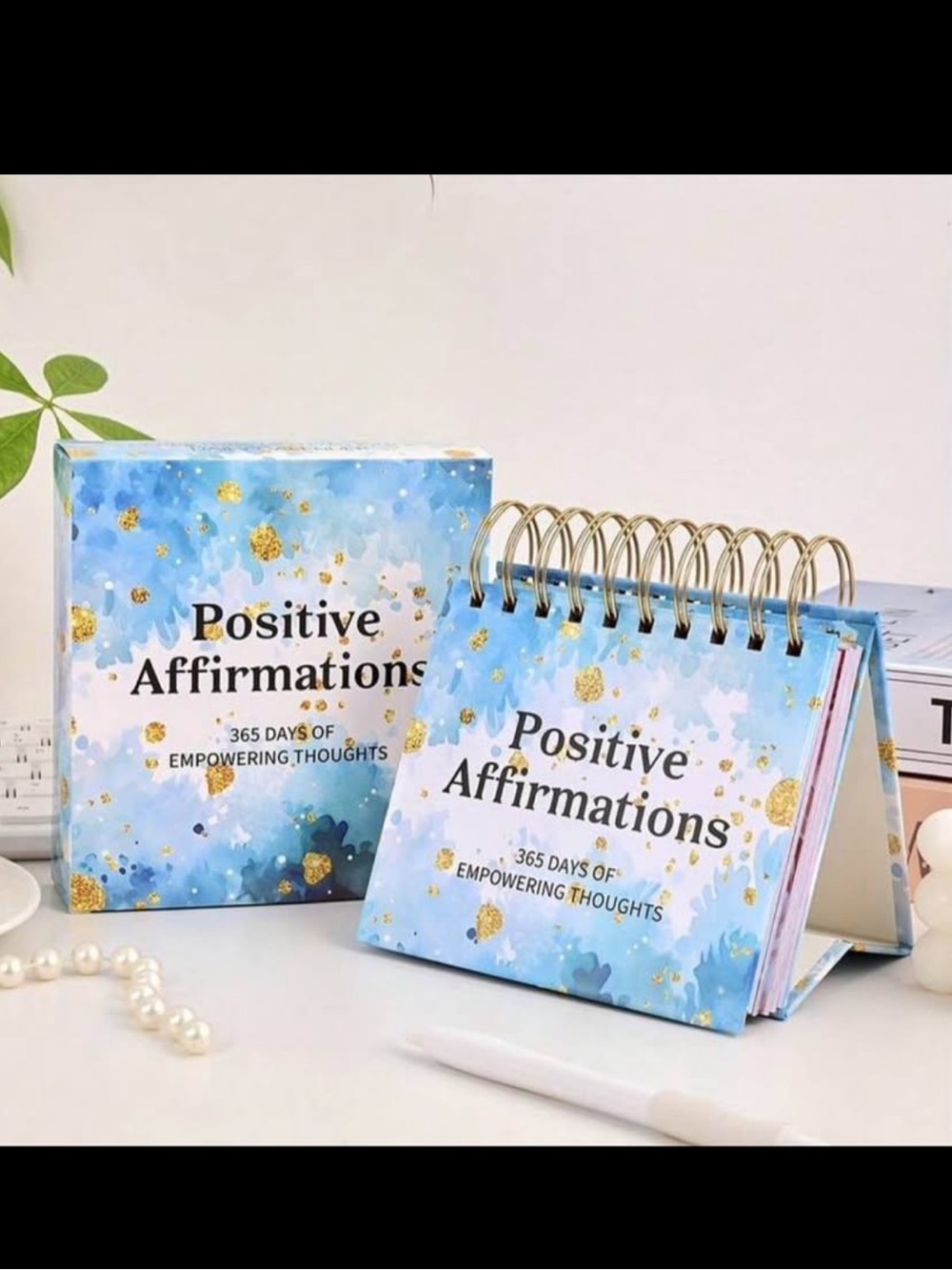 Positive Affirmations 365-Day Desk Flip Calendar